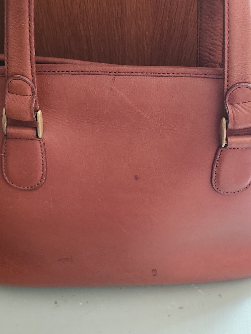 Vtg Coach Brown Leather Shoulder Bag - Picture 10 of 16